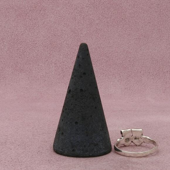 sterling silver two owls ring size 7.5 - Picture 3 of 3